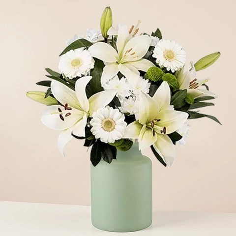 Lilies Gerberas Genuine Emotion