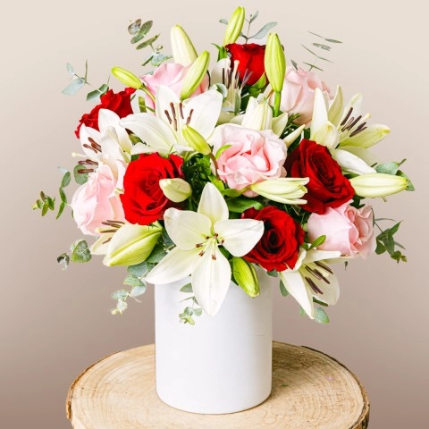 Roses And Lilies