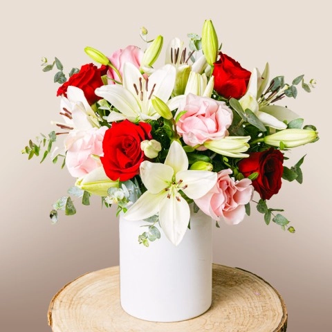 Roses And Lilies