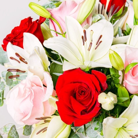 Roses And Lilies