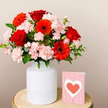 Soulmate Love Roses and Gerberas